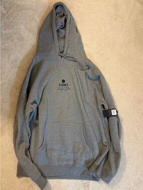 Stance Heather Gray Pullover with Black Logo